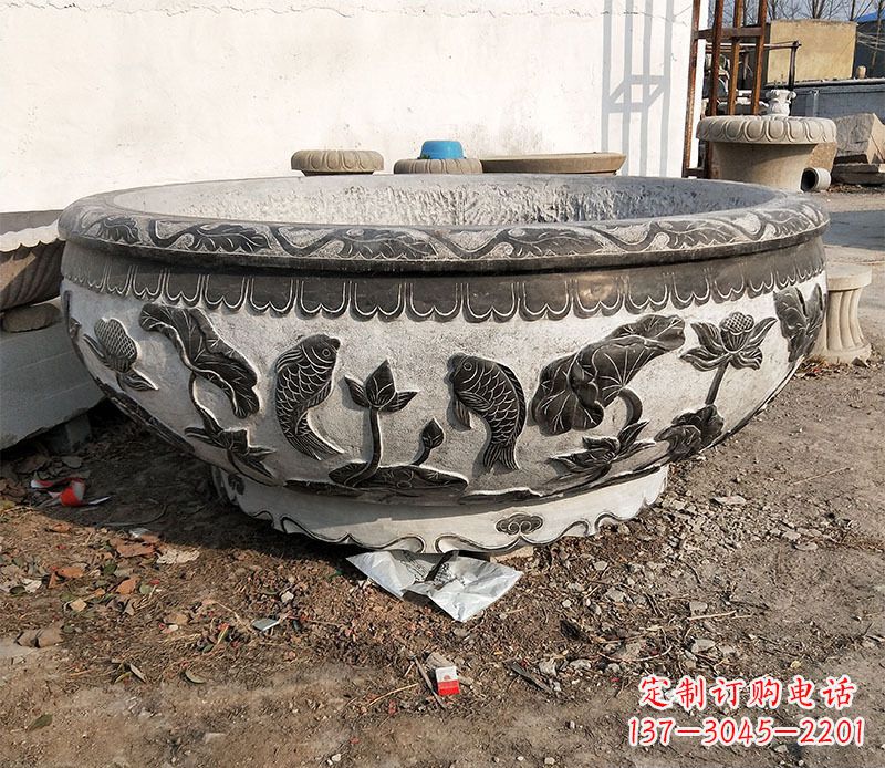 南京庭院水缸景观石雕