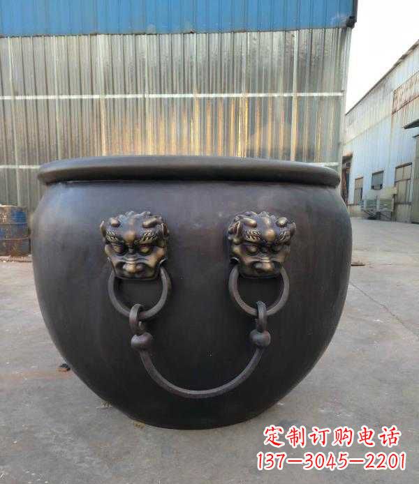 南京庭院水缸铜雕