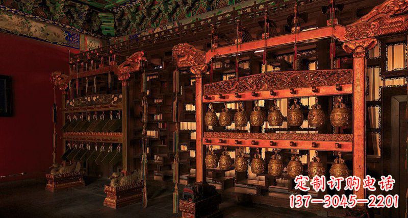南京铜编钟古代乐器铜雕