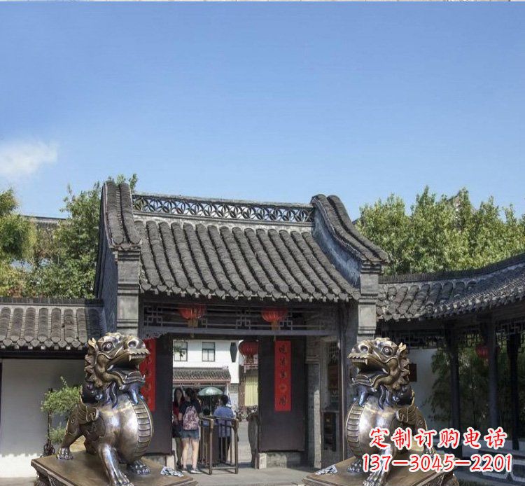 南京铜雕北京狮子庭院动物雕塑