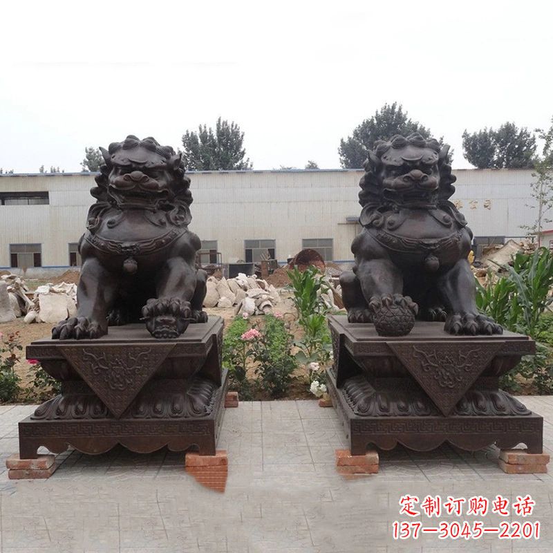 南京铜雕北京狮子