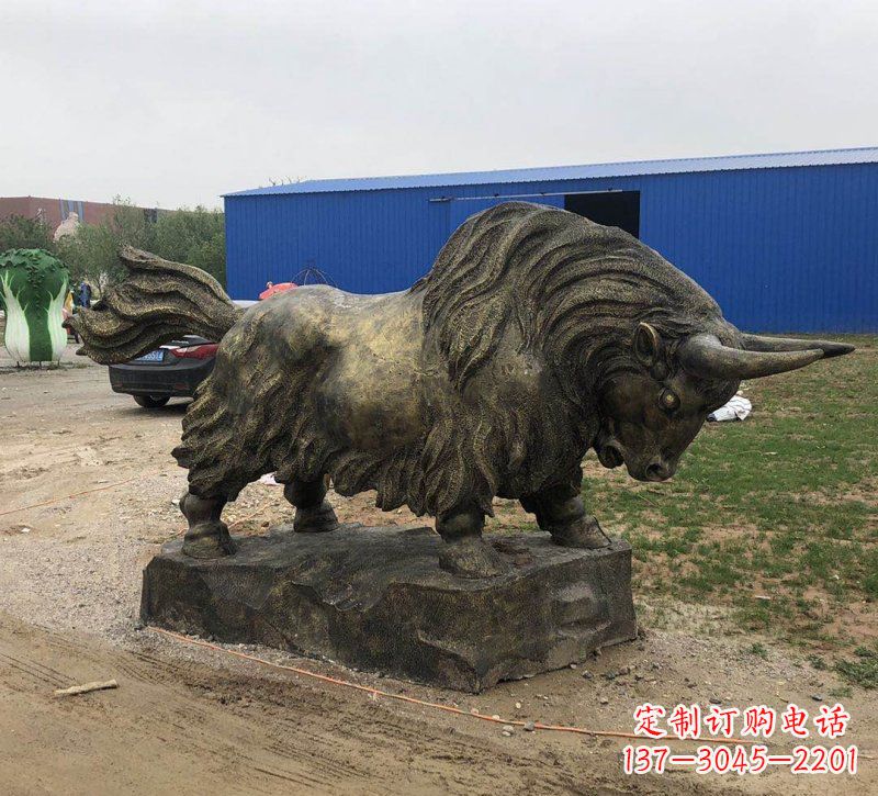 南京铜雕奔牛雕塑