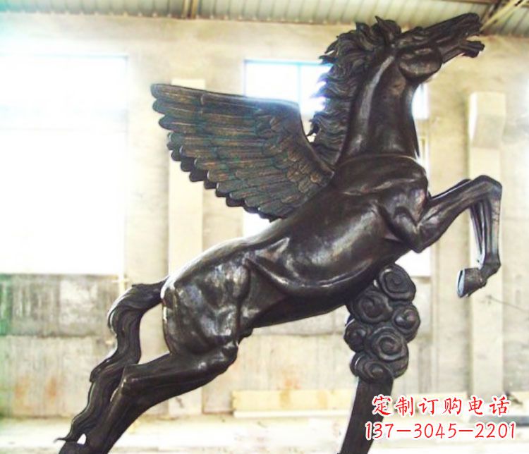 南京铜雕奔跑飞马雕塑