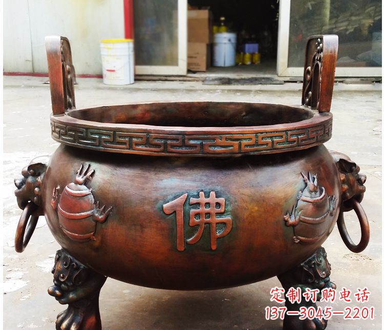 南京铜雕祠堂景观香炉