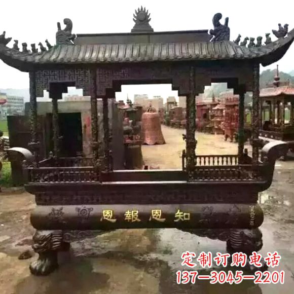 南京铜雕纯铜香炉
