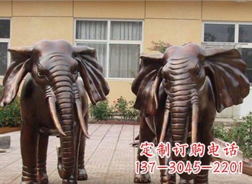 南京铜雕大象222