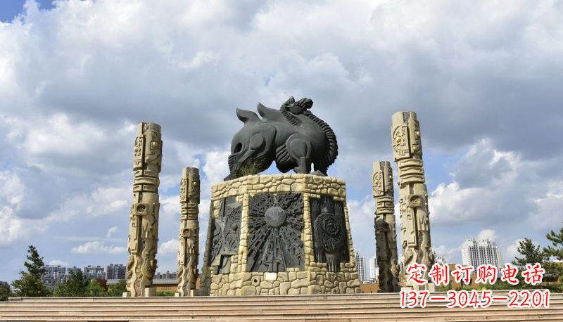 南京铜雕大型骆驼广场动物雕塑
