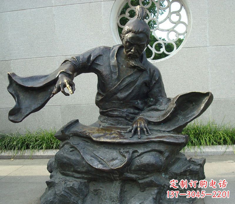 南京铜雕弹钢琴