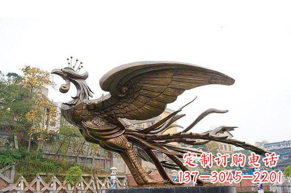 南京铜雕凤凰