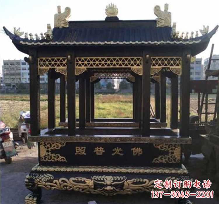 南京铜雕佛光普照香炉