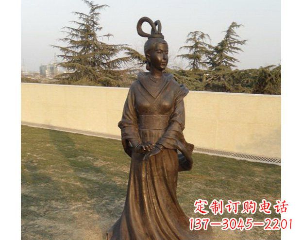 南京铜雕古代美女人物雕塑