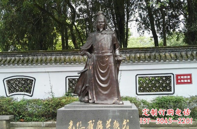 南京铜雕古代名人戚继光