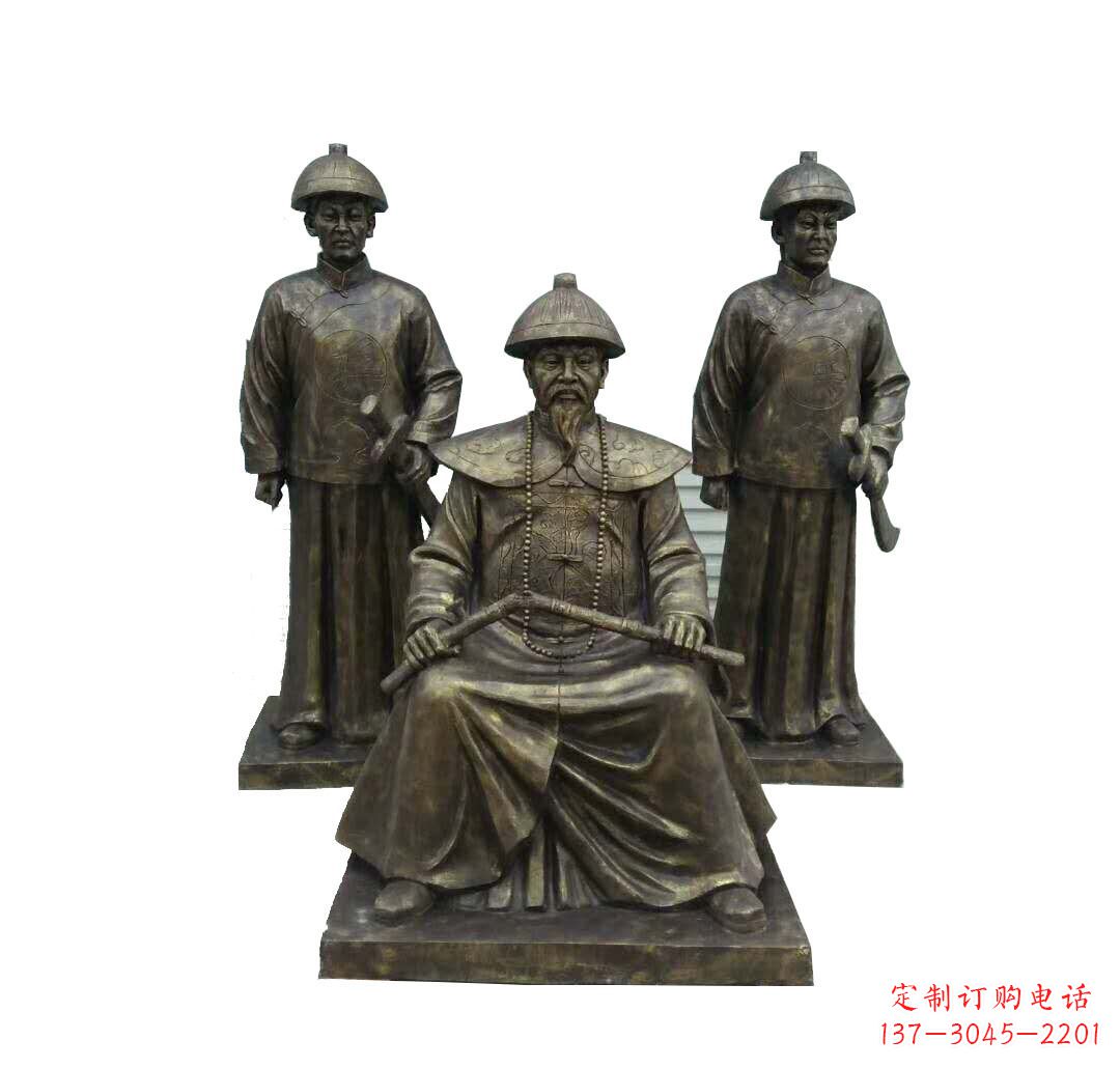 南京铜雕古代名人林则徐