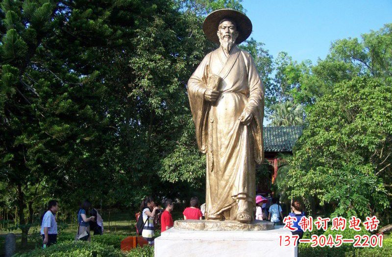 南京铜雕古代名人苏轼苏东坡