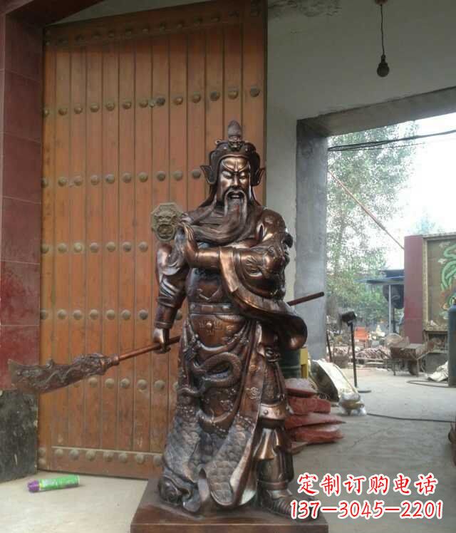 南京铜雕关公像