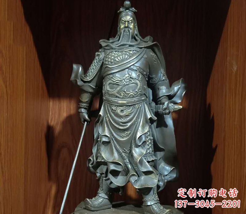 南京铜雕关公人物雕塑