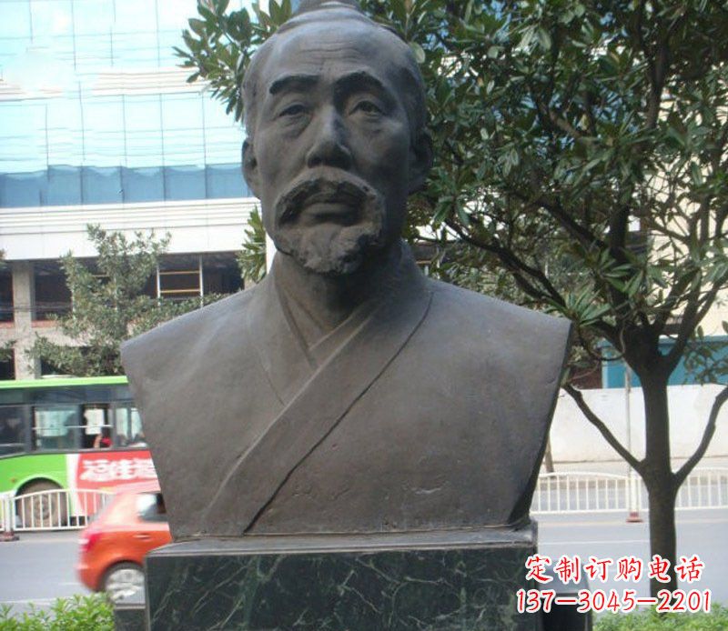 南京铜雕管仲名人雕塑肖像