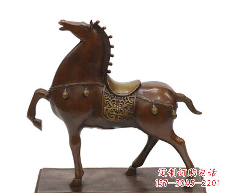 南京铜雕广场动物马雕塑摆件