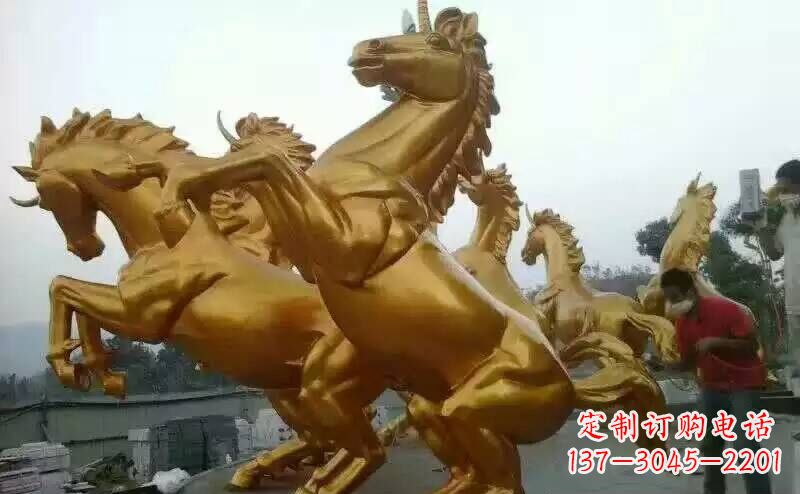南京铜雕广场飞马雕塑