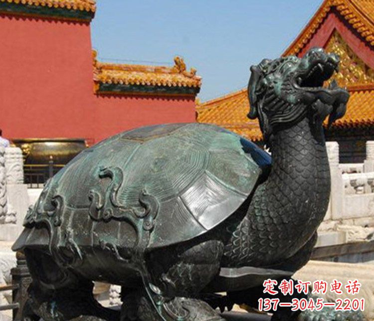 南京铜雕广场龙龟动物雕塑