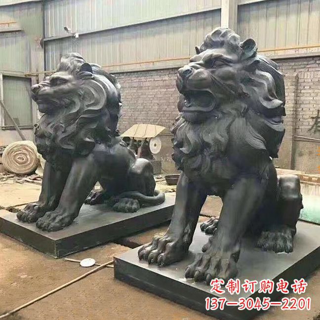 南京铜雕汇丰狮子
