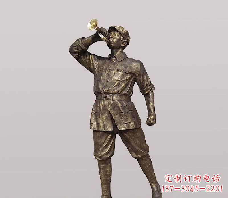 南京铜雕解放军战士
