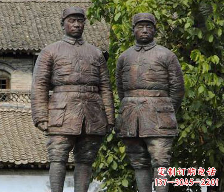 南京铜雕解放军战士人物雕塑