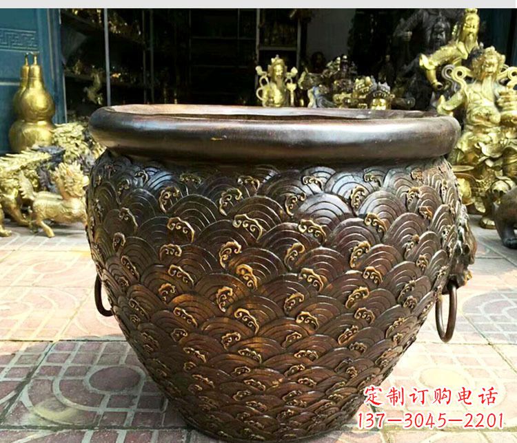 南京铜雕景观花盆