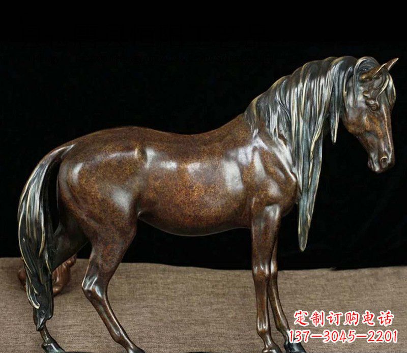 南京铜雕马公园动物摆件