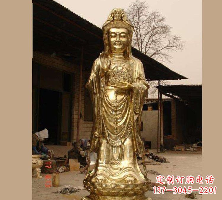 南京铜雕南海观音