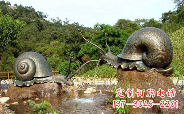 南京铜雕喷水蜗牛