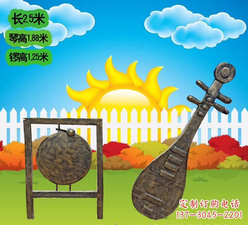 南京铜雕琵琶雕塑