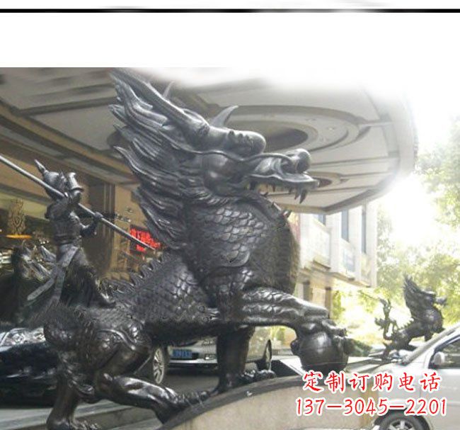 南京铜雕麒麟公司门口神兽雕塑