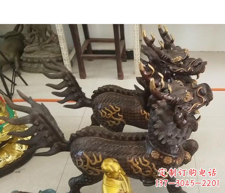 南京铜雕麒麟招财雕塑