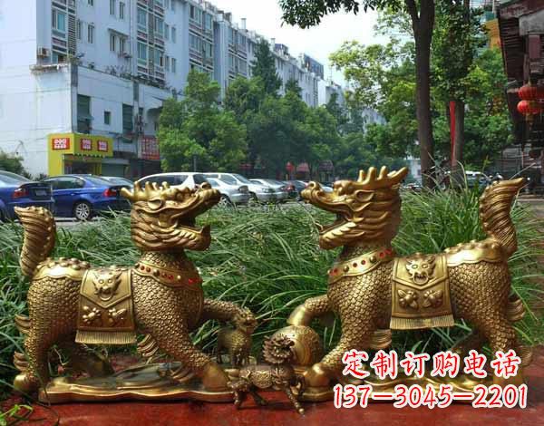 南京铜雕麒麟神兽
