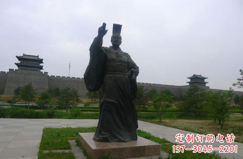 南京铜雕秦始皇古代名人雕塑