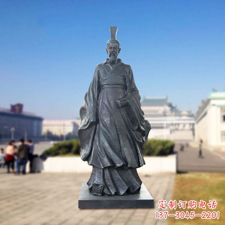 南京铜雕屈原塑像
