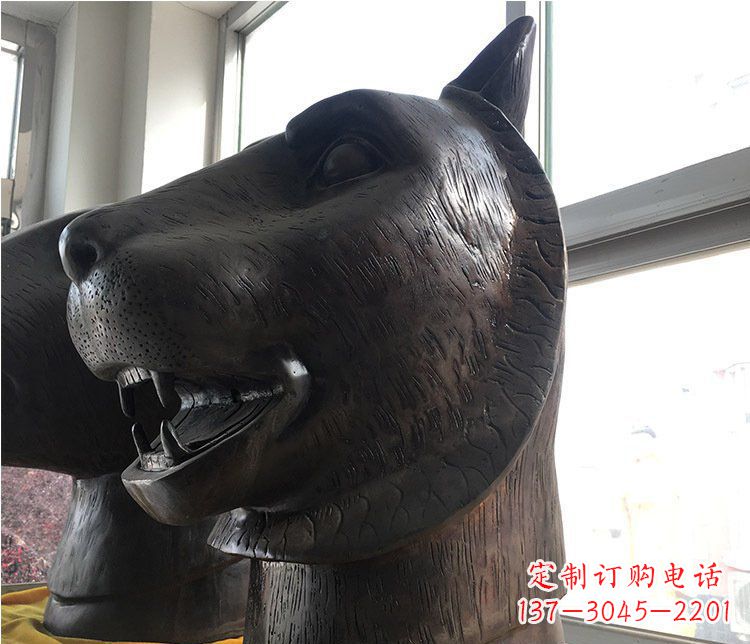 南京铜雕生肖动物头像雕塑摆件