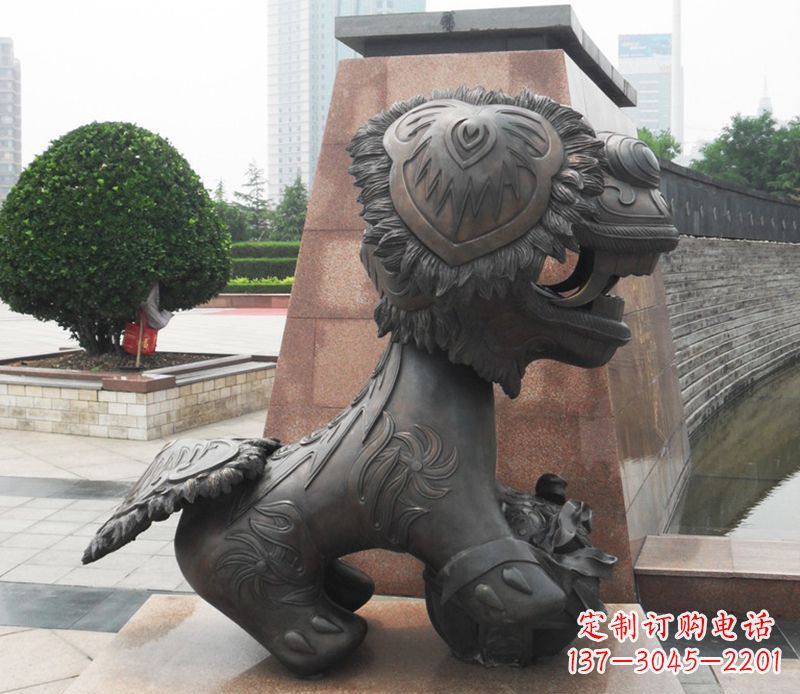 南京铜雕狮子