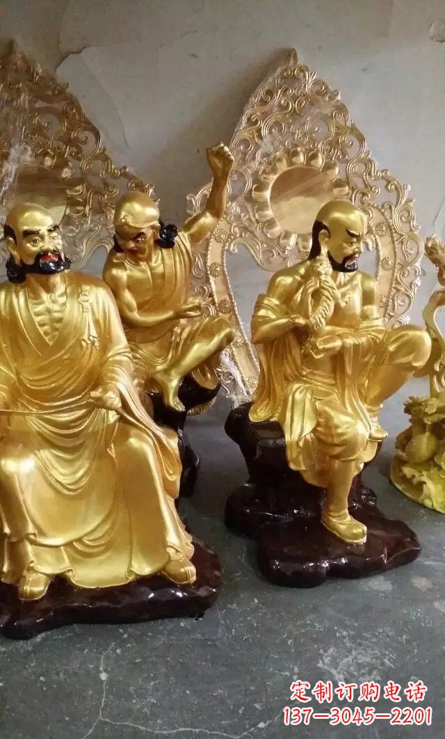 南京铜雕十八罗汉