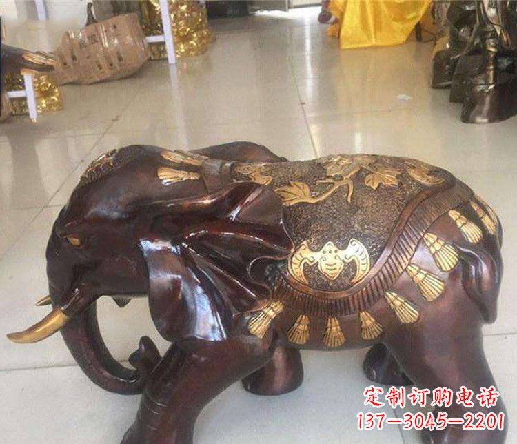 南京铜雕室内装饰小象雕塑摆件