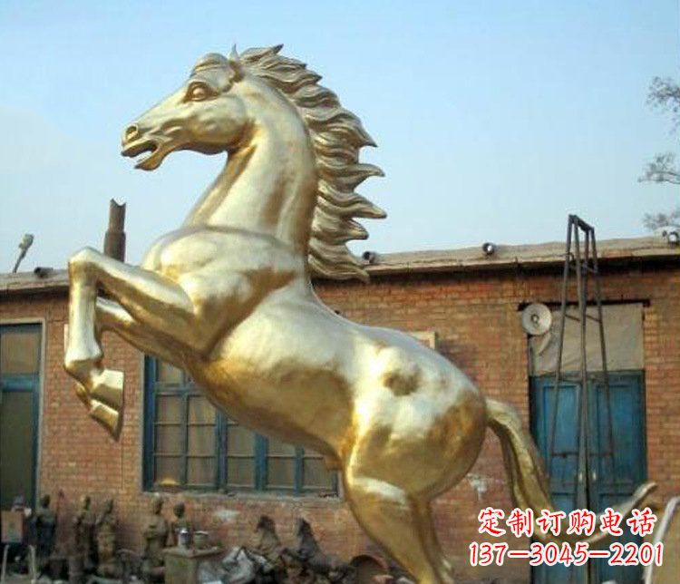 南京铜雕室商场招财动物马雕塑