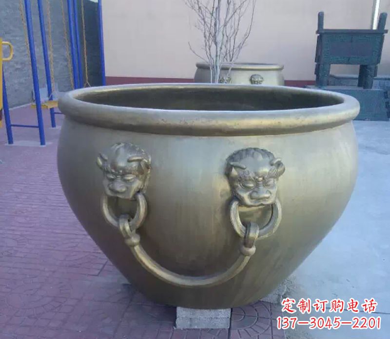 南京铜雕水缸