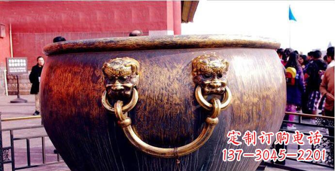 南京铜雕水缸寺庙景观雕塑