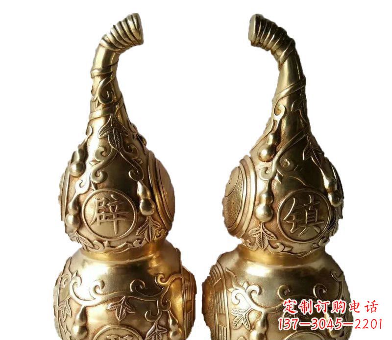 南京铜雕寺庙平安葫芦雕塑
