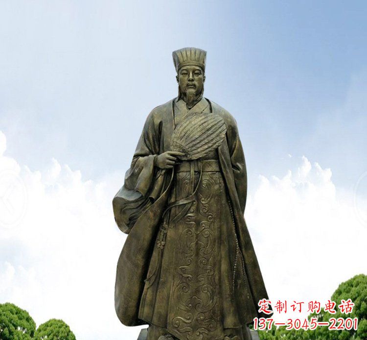 南京铜雕伟人诸葛亮古代历史人物