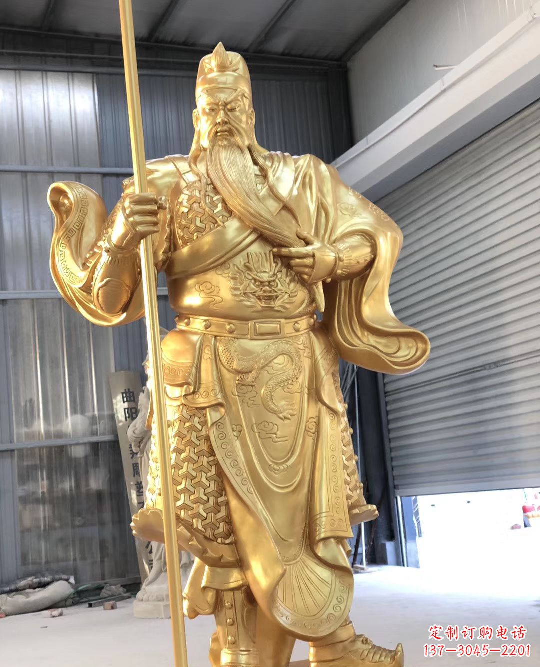 南京铜雕武财神雕塑