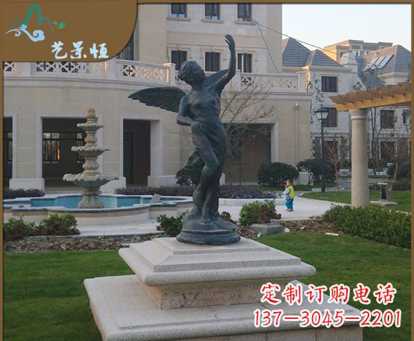 南京铜雕西方天使人物雕塑1