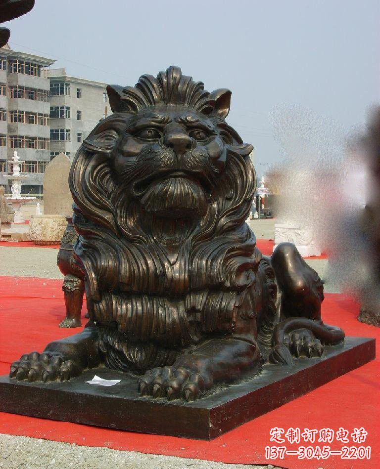 南京铜雕西洋狮子222