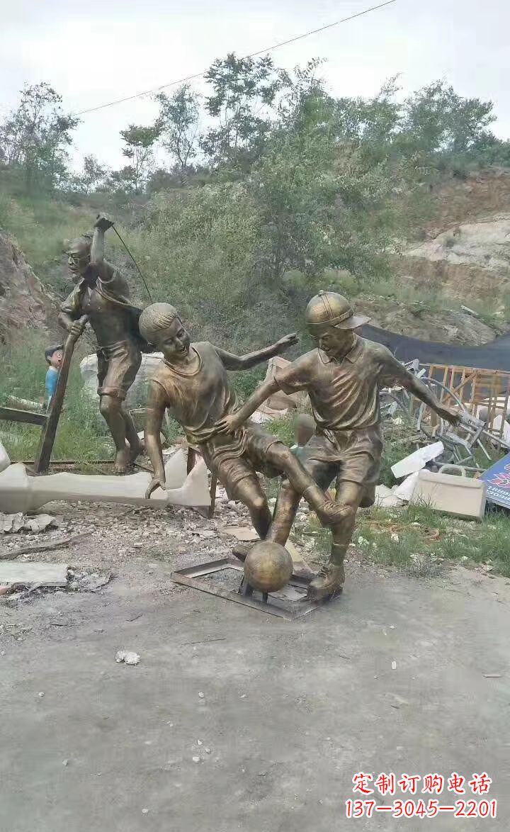 南京铜雕小孩童趣人物雕塑